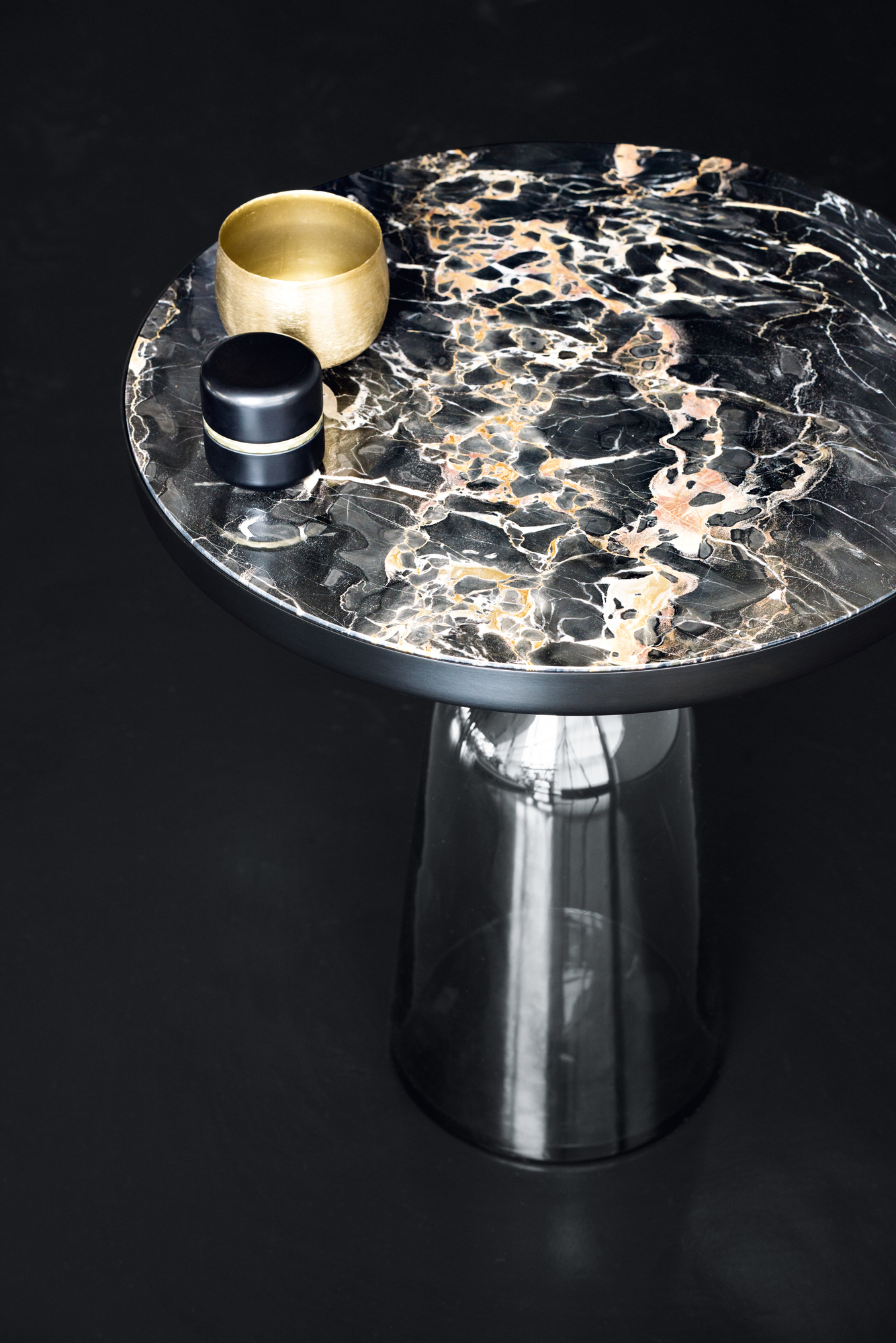 Tischplatte Marmor für Bell Side Table Beistelltisch ClassiCon Nero